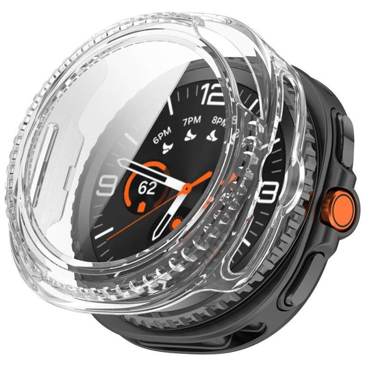 For Samsung Galaxy Watch8 Classic 46mm Tempered Film Integrated PC Watch Cover(Transparent) by bashfashion