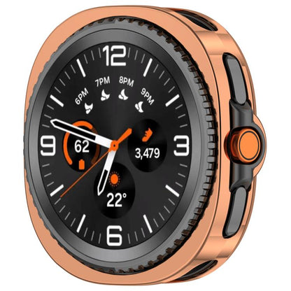 For Samsung Galaxy Watch8 Classic / Ultra 2 Electroplated TPU Watch Protective Case(Rose Gold) by bashfashion