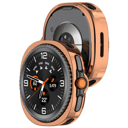 For Samsung Galaxy Watch8 Classic / Ultra 2 Electroplated TPU Watch Protective Case(Rose Gold) by bashfashion