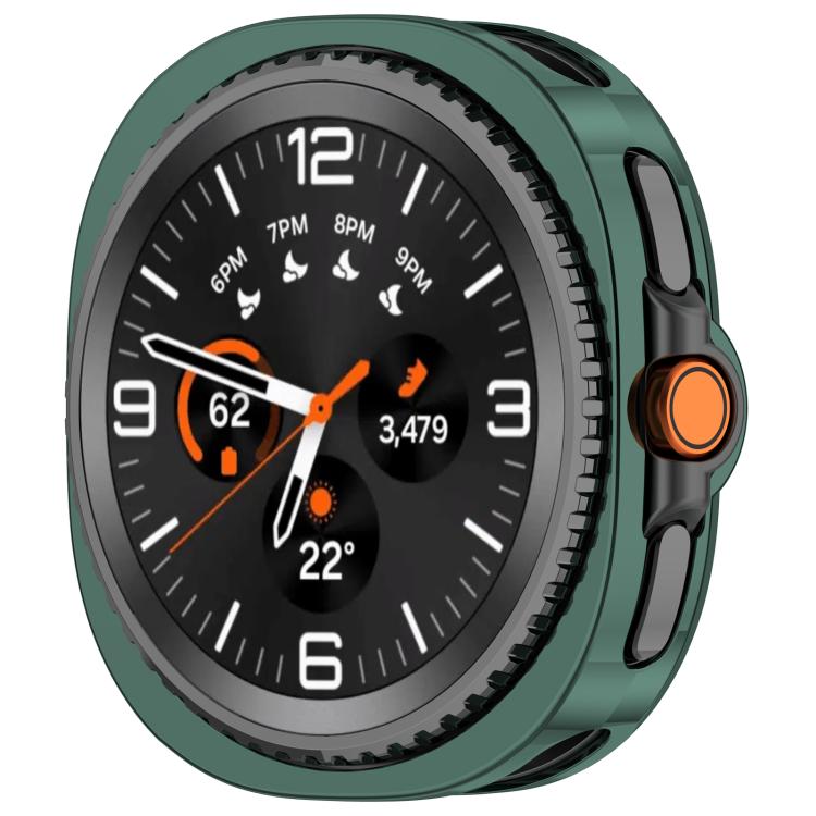 For Samsung Galaxy Watch8 Classic / Ultra 2 Electroplated TPU Watch Protective Case(Green) by bashfashion