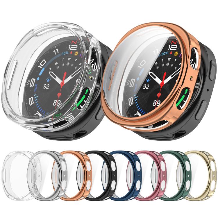 For Samsung Galaxy Watch8 Classic / Ultra 2 Electroplated TPU Watch Protective Case(Gold) by bashfashion