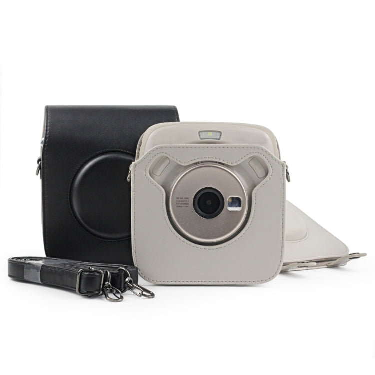 Full Body Camera PU Leather Case Bag with Strap for Fujifilm Instax Square SQ20(Black) by bashfashion