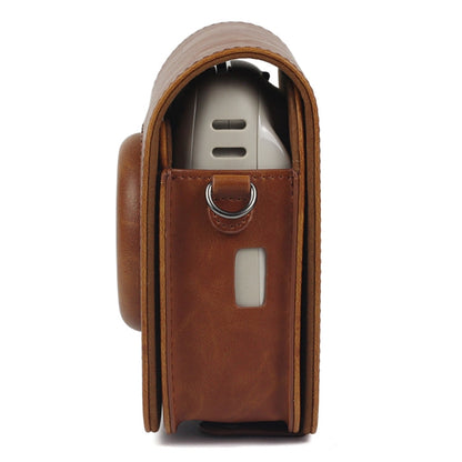 Full Body Camera PU Leather Case Bag with Strap for Fujifilm Instax Square SQ20(Brown) by bashfashion