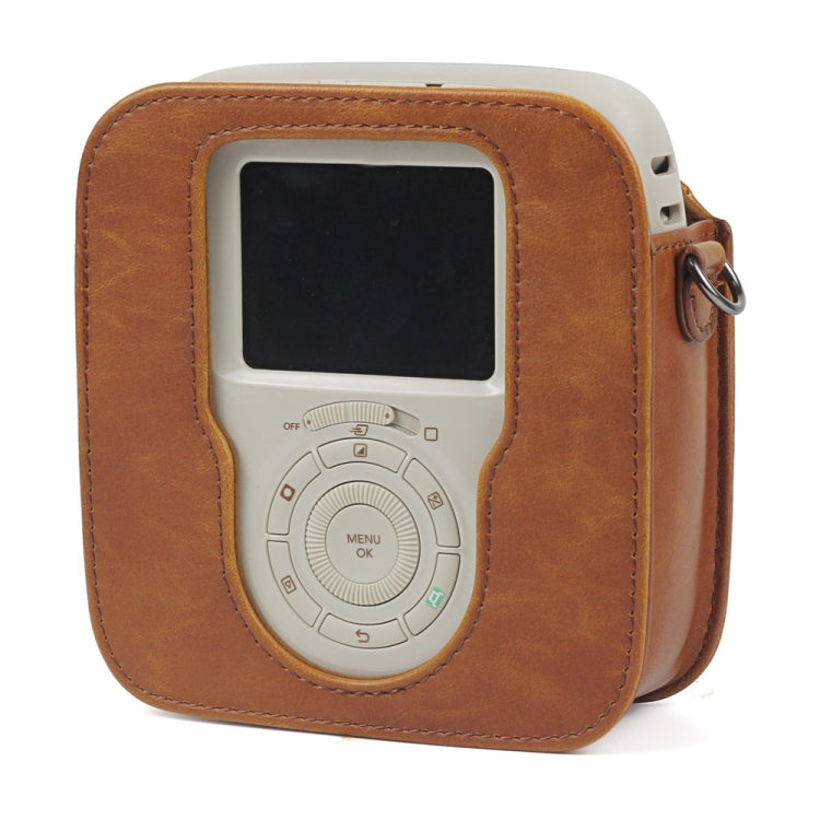 Full Body Camera PU Leather Case Bag with Strap for Fujifilm Instax Square SQ20(Brown) by bashfashion