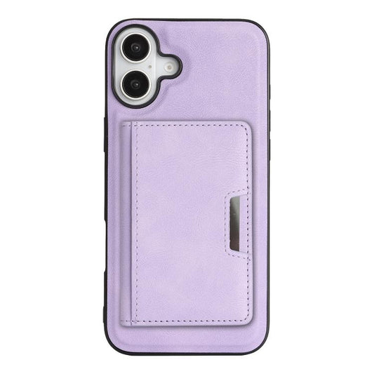 For iPhone 17 Kalebol Strong MagSafe Magnetic Two-Fold Card Bag Leather Phone Case(Purple) by Kalebol