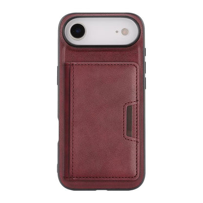 For iPhone Air Kalebol Strong MagSafe Magnetic Two-Fold Card Bag Leather Phone Case(Red) by Kalebol