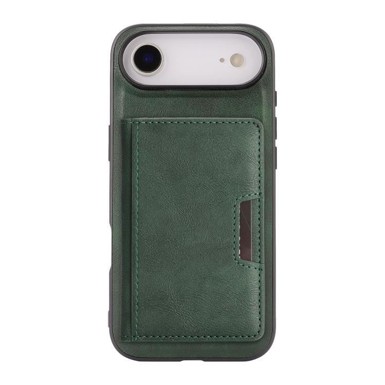 For iPhone Air Kalebol Strong MagSafe Magnetic Two-Fold Card Bag Leather Phone Case(Green) by Kalebol