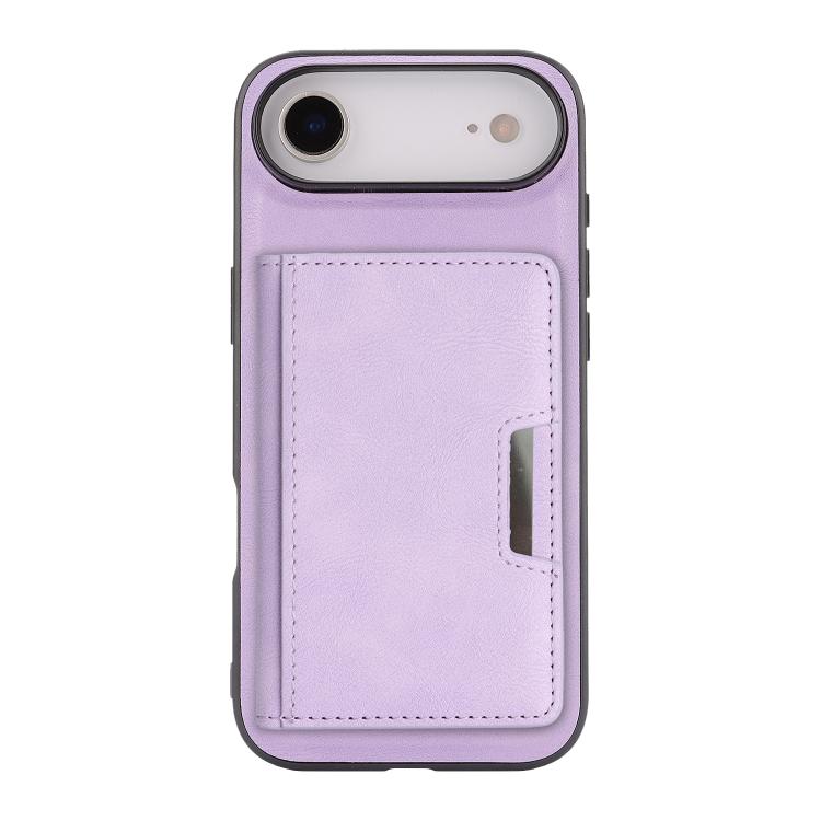 For iPhone Air Kalebol Strong MagSafe Magnetic Two-Fold Card Bag Leather Phone Case(Purple) by Kalebol