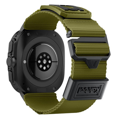 For Samsung Galaxy Watch Ultra 47mm / Ultra 2025 Kalebol Braided Nylon Sport Watch Band(Army Green) by Kalebol