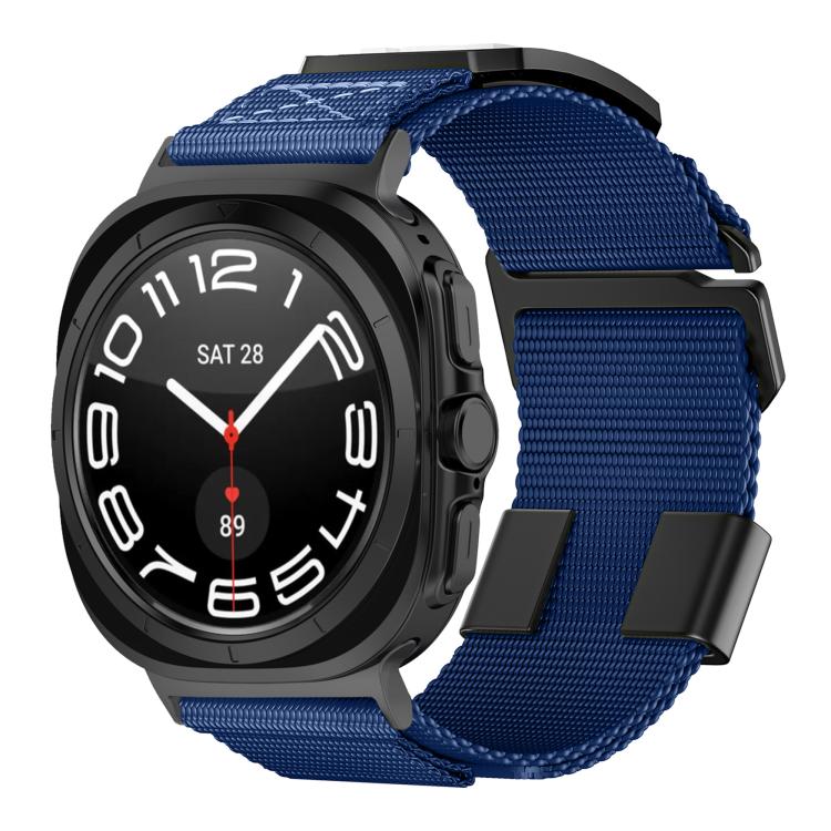 For Samsung Galaxy Watch Ultra 47mm / Ultra 2025 Kalebol Braided Nylon Sport Watch Band(Blue) by Kalebol