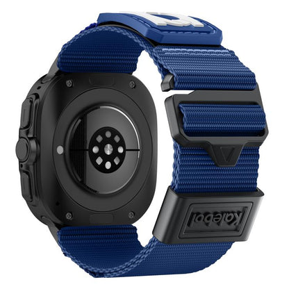 For Samsung Galaxy Watch Ultra 47mm / Ultra 2025 Kalebol Braided Nylon Sport Watch Band(Blue) by Kalebol