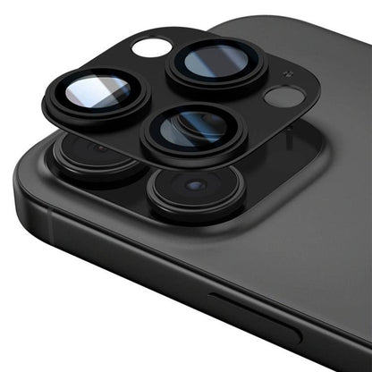 For iPhone 16 Pro Max Kalebol Precise Alignment Stepped Eagle Eye Metal Lens Film(Black) by Kalebol