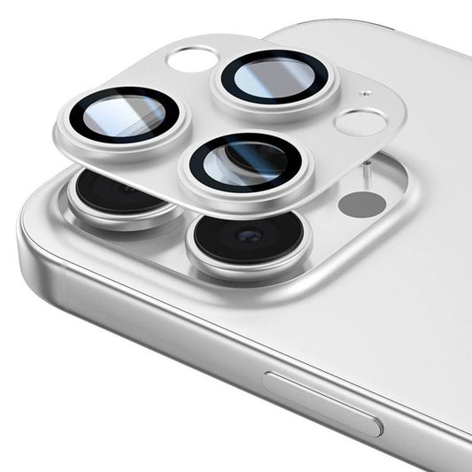 For iPhone 16 Pro Kalebol Precise Alignment Stepped Eagle Eye Metal Lens Film(Silver) by Kalebol
