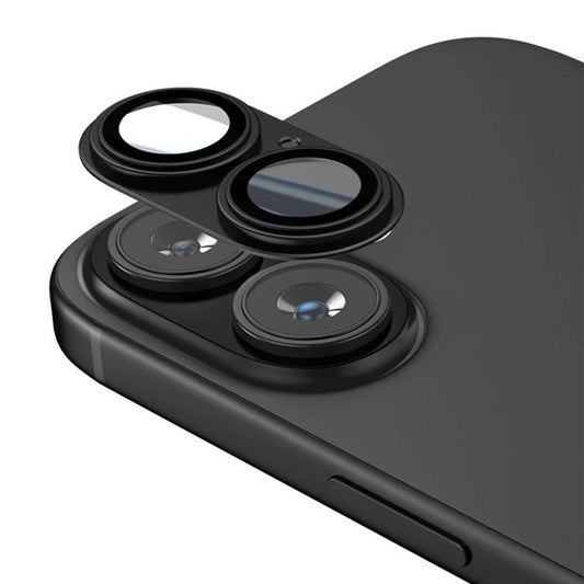 For iPhone 16 Plus Kalebol Precise Alignment Stepped Eagle Eye Metal Lens Film(Black) by Kalebol