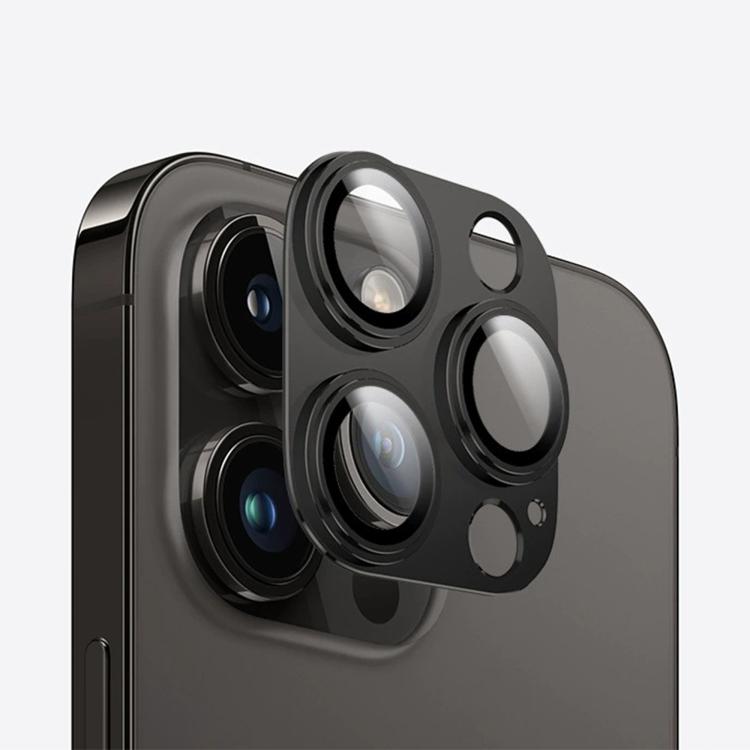 For iPhone 15 Pro Max Kalebol Precise Alignment Stepped Eagle Eye Metal Lens Film(Black) by Kalebol