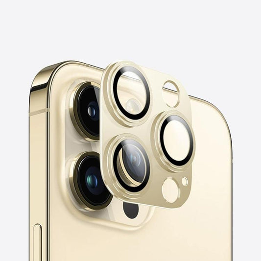 For iPhone 14 Pro Max Kalebol Precise Alignment Stepped Eagle Eye Metal Lens Film(Gold) by Kalebol