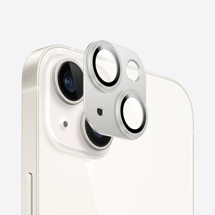 For iPhone 14 Kalebol Precise Alignment Stepped Eagle Eye Metal Lens Film(Silver) by Kalebol