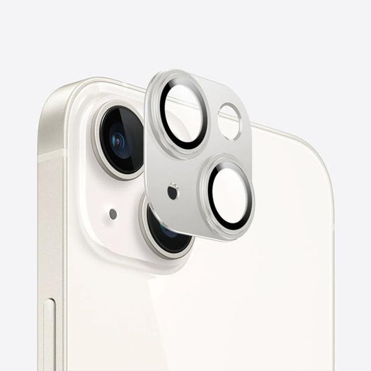 For iPhone 14 Kalebol Precise Alignment Stepped Eagle Eye Metal Lens Film(Silver) by Kalebol
