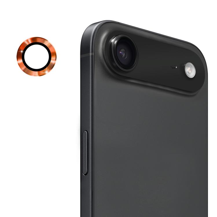 For iPhone Air ENKAY 9H Rear Lens Aluminium Alloy Tempered Glass Film(Orange) by ENKAY