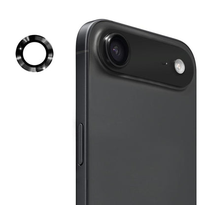For iPhone Air ENKAY 9H Rear Lens Aluminium Alloy Tempered Glass Film(Black) by ENKAY
