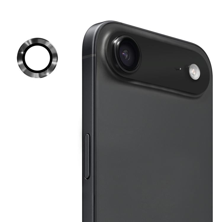 For iPhone Air ENKAY 9H Rear Lens Aluminium Alloy Tempered Glass Film(Graphite Ggrey) by ENKAY