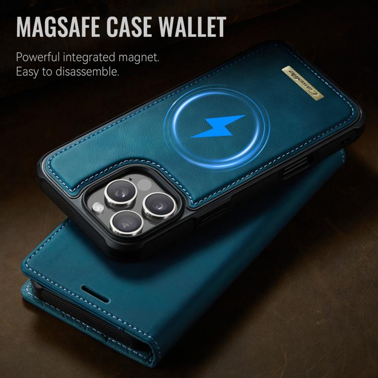 For iPhone 16 Pro CaseMe C49 MagSafe RFID Blocking Detachable Wallet Leather Phone Case(Green) by CaseMe