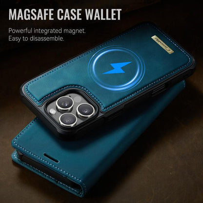 For iPhone 16 Pro CaseMe C49 MagSafe RFID Blocking Detachable Wallet Leather Phone Case(Green) by CaseMe