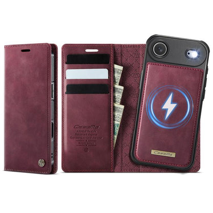 For iPhone Air CaseMe C49 MagSafe RFID Blocking Detachable Wallet Leather Phone Case(Red) by CaseMe