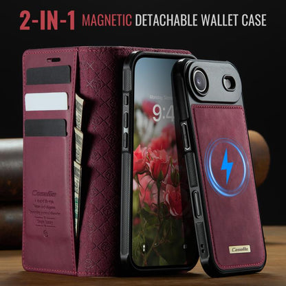For iPhone Air CaseMe C49 MagSafe RFID Blocking Detachable Wallet Leather Phone Case(Red) by CaseMe