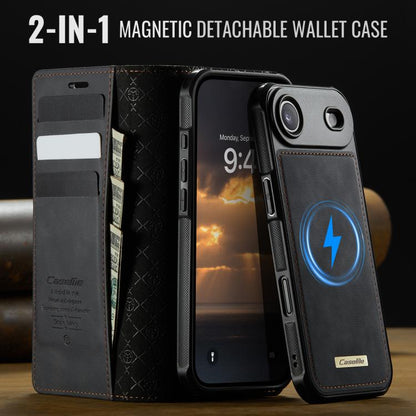 For iPhone Air CaseMe C49 MagSafe RFID Blocking Detachable Wallet Leather Phone Case(Black) by CaseMe