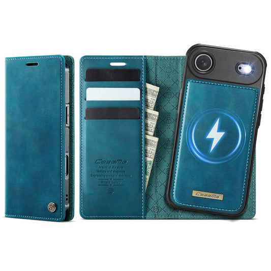 For iPhone Air CaseMe C49 MagSafe RFID Blocking Detachable Wallet Leather Phone Case(Green) by CaseMe