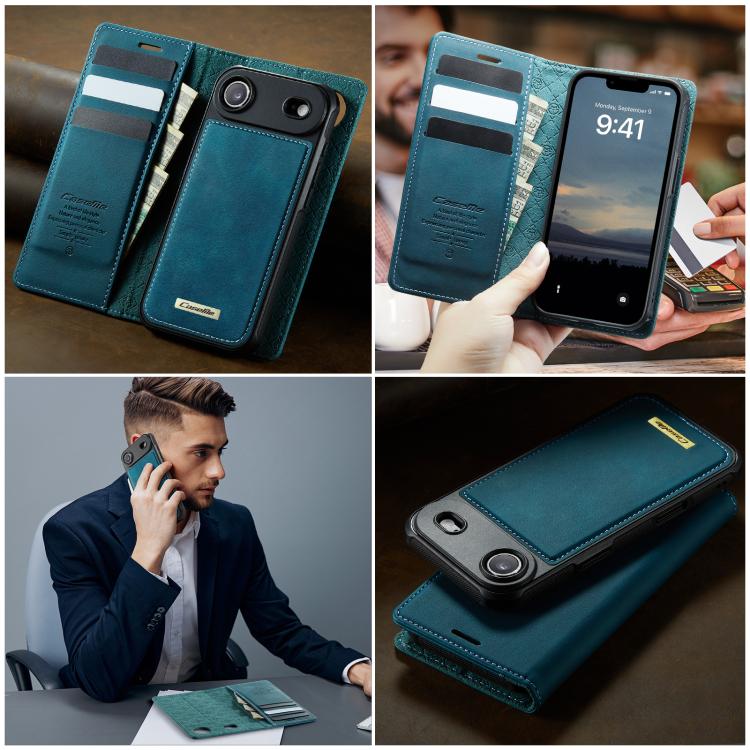 For iPhone Air CaseMe C49 MagSafe RFID Blocking Detachable Wallet Leather Phone Case(Green) by CaseMe