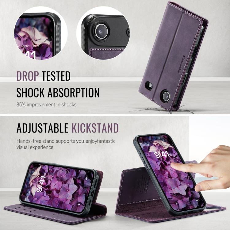 For iPhone Air CaseMe C49 MagSafe RFID Blocking Detachable Wallet Leather Phone Case(Purple) by CaseMe