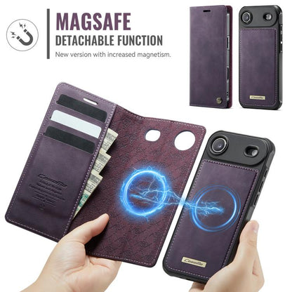 For iPhone Air CaseMe C49 MagSafe RFID Blocking Detachable Wallet Leather Phone Case(Purple) by CaseMe
