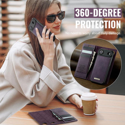 For iPhone Air CaseMe C49 MagSafe RFID Blocking Detachable Wallet Leather Phone Case(Purple) by CaseMe