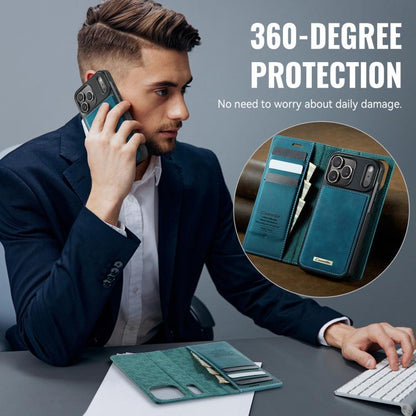 For iPhone 17 Pro CaseMe C49 MagSafe RFID Blocking Detachable Wallet Leather Phone Case(Green) by CaseMe