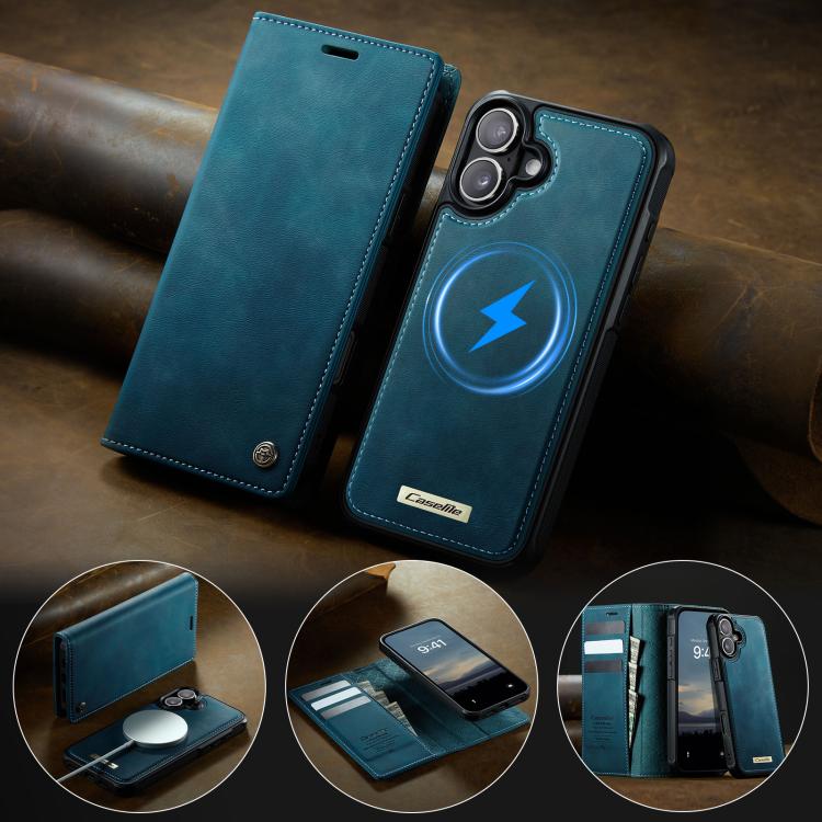 For iPhone 17 CaseMe C49 MagSafe RFID Blocking Detachable Wallet Leather Phone Case(Green) by CaseMe