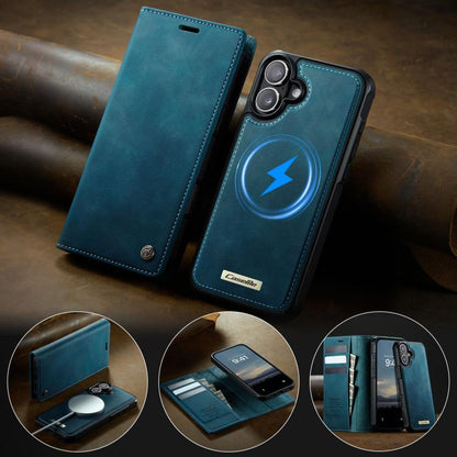 For iPhone 17 CaseMe C49 MagSafe RFID Blocking Detachable Wallet Leather Phone Case(Green) by CaseMe