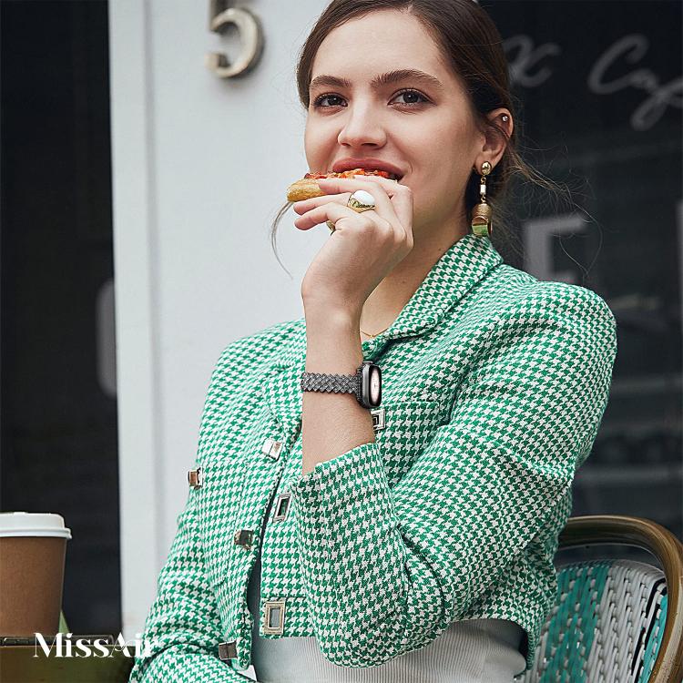 For Apple Watch 46mm / 49mm / 45mm / 44mm Rhombic Diamond Zinc Alloy Watch Band(Black) by bashfashion