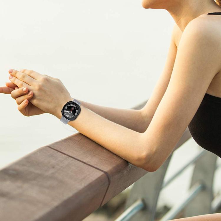 For Samsung Galaxy Watch Ultra 47mm / Ultra 2025 Turtle Buckle Milanese Metal Watch Band(Silver) by bashfashion