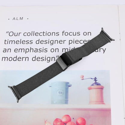 For Samsung Galaxy Watch Ultra 47mm / Ultra 2025 Turtle Buckle Milanese Metal Watch Band(Black) by bashfashion