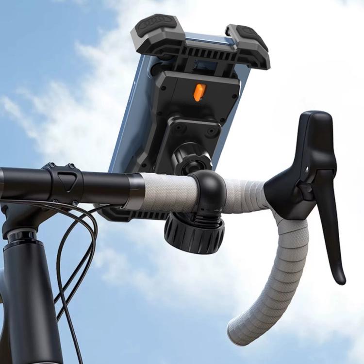 QX-25A Motorcycle Bicycle Handlebar Phone Mount 360 Rotation Shockproof Navigation Holder(Black) by bashfashion