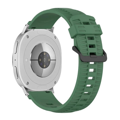 For Samsung Galaxy Watch8 / Watch8 Classic Tire Texture Silicone Watch Band(Army Green) by bashfashion