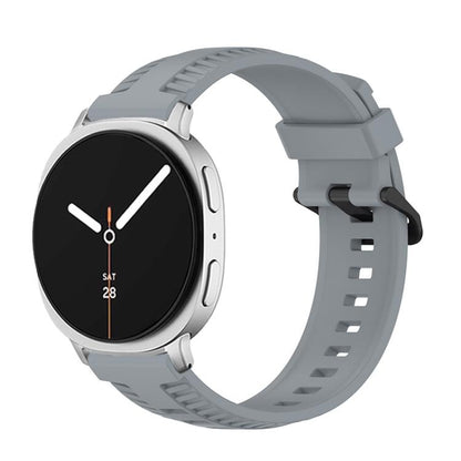 For Samsung Galaxy Watch8 / Watch8 Classic Tire Texture Silicone Watch Band(Gray) by bashfashion