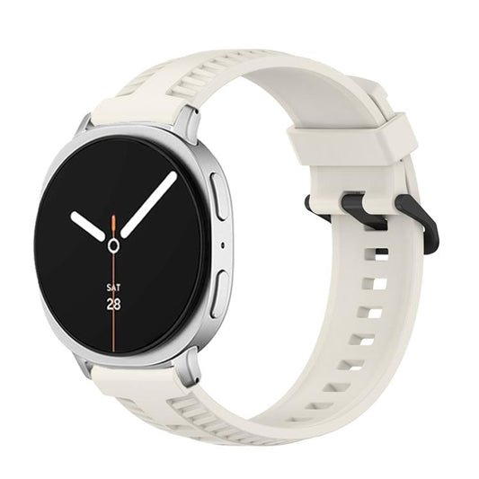 For Samsung Galaxy Watch8 / Watch8 Classic Tire Texture Silicone Watch Band(Starlight) by bashfashion