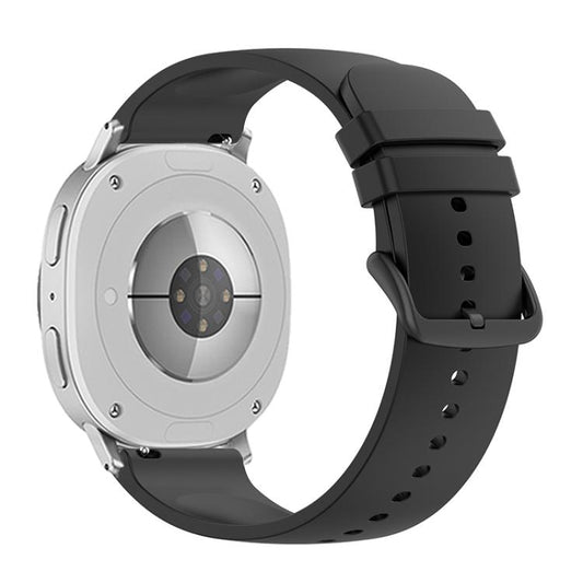 For Samsung Galaxy Watch8 / Watch8 Classic Round Tail Silicone Watch Band(Black) by bashfashion