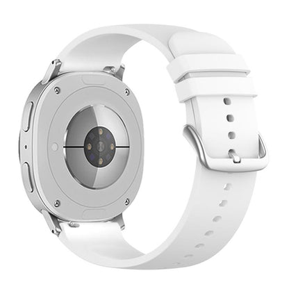 For Samsung Galaxy Watch8 / Watch8 Classic Round Tail Silicone Watch Band(White) by bashfashion