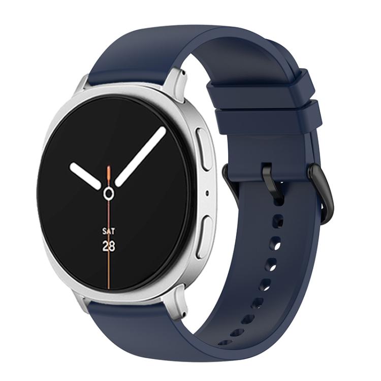 For Samsung Galaxy Watch8 / Watch8 Classic Round Tail Silicone Watch Band(Midnight Blue) by bashfashion