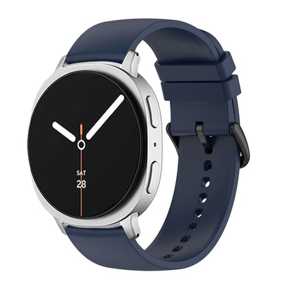 For Samsung Galaxy Watch8 / Watch8 Classic Round Tail Silicone Watch Band(Midnight Blue) by bashfashion