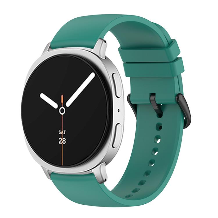 For Samsung Galaxy Watch8 / Watch8 Classic Round Tail Silicone Watch Band(Pine Green) by bashfashion